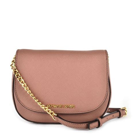 Michael Kors Women's Jet Set Item Crossbody Bag (Smokey Rose)